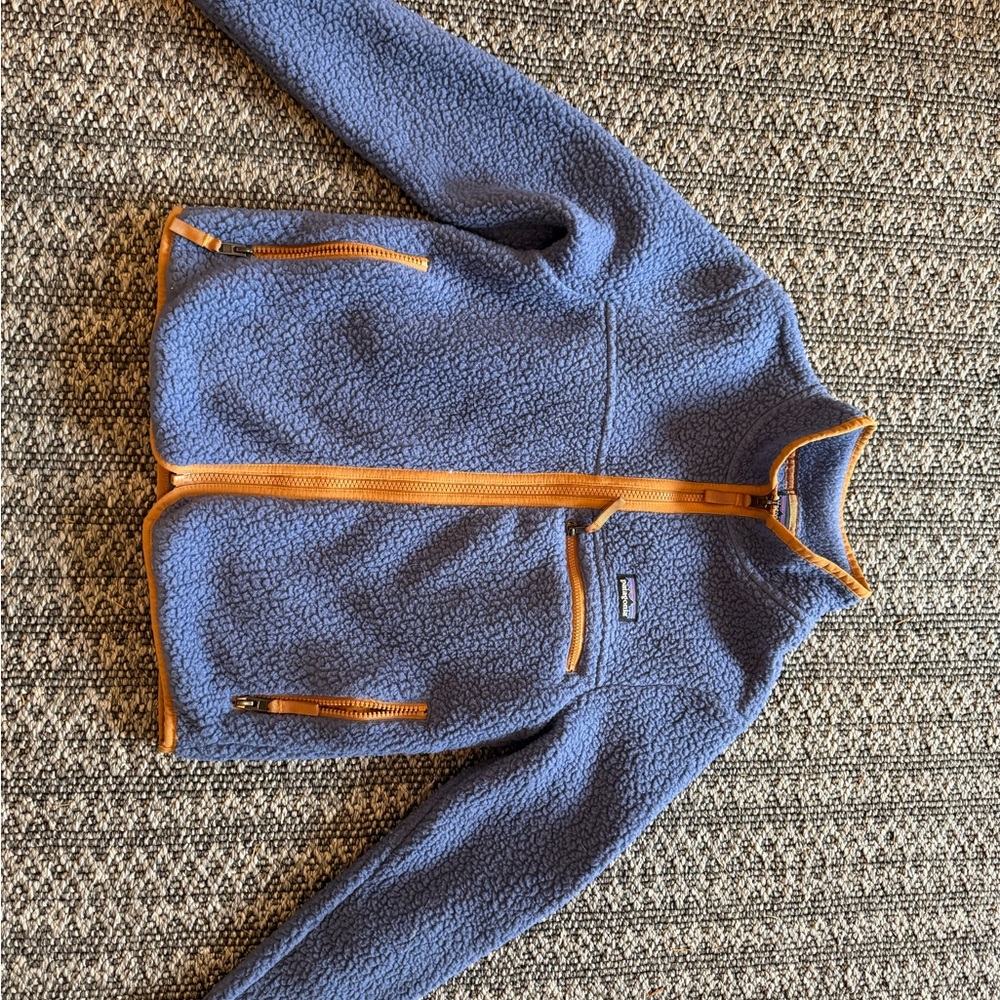 Patagonia Kids Fleece jacket - Blue and brown - Picture 2 of 2